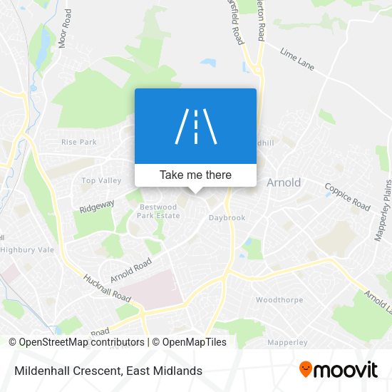 Mildenhall Crescent map