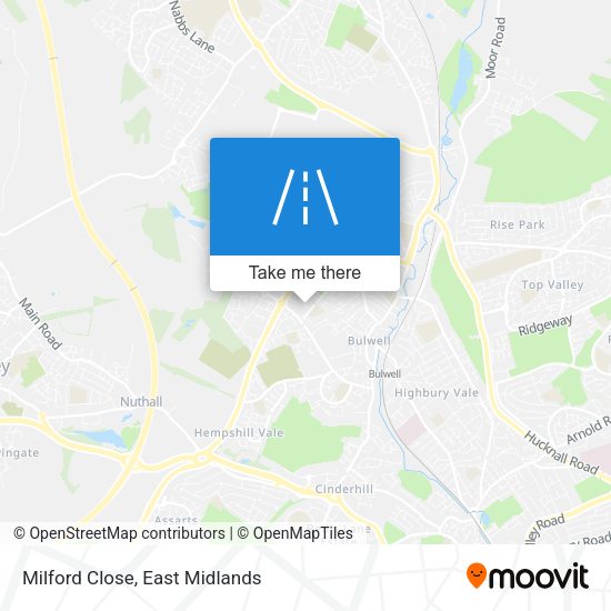 Milford Close map