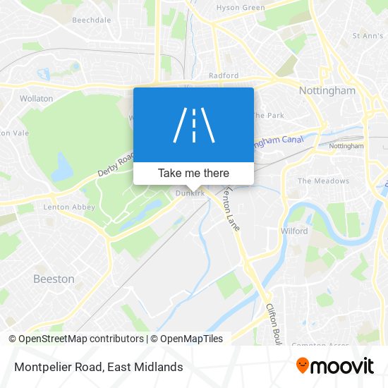 Montpelier Road map