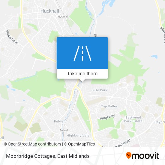 Moorbridge Cottages map