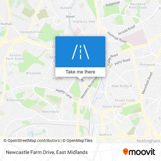 Newcastle Farm Drive map