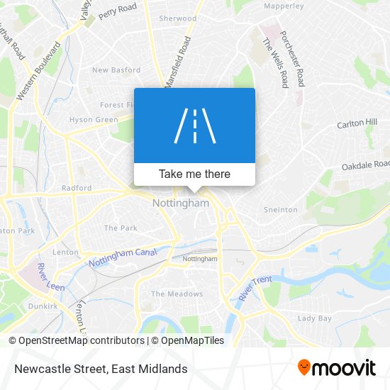 Newcastle Street map