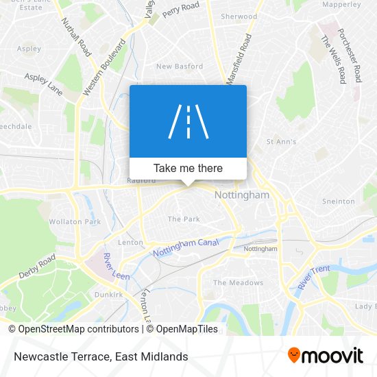 Newcastle Terrace map