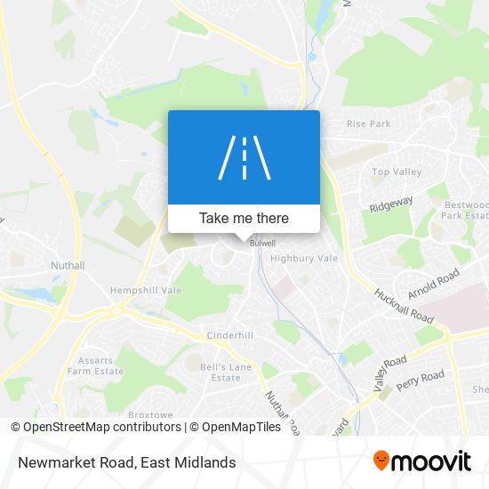 Newmarket Road map