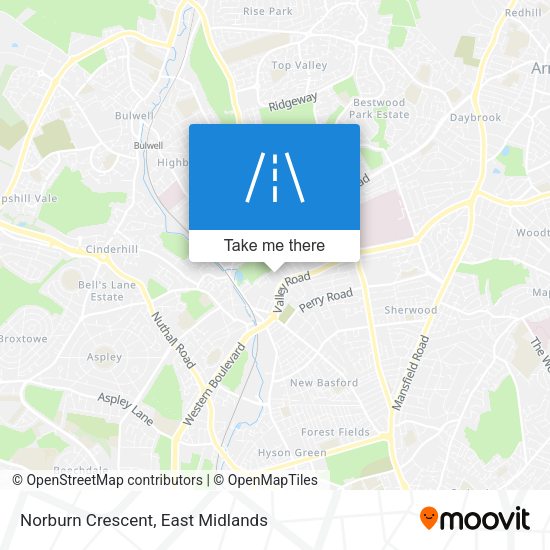 Norburn Crescent map