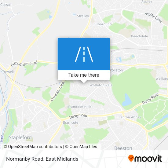 Normanby Road map