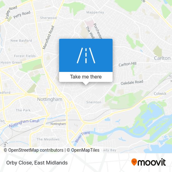 Orby Close map