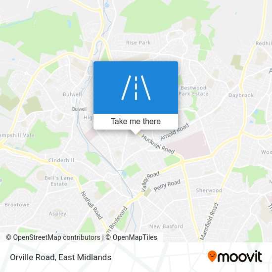 Orville Road map