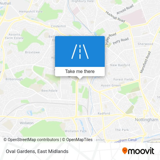 Oval Gardens map