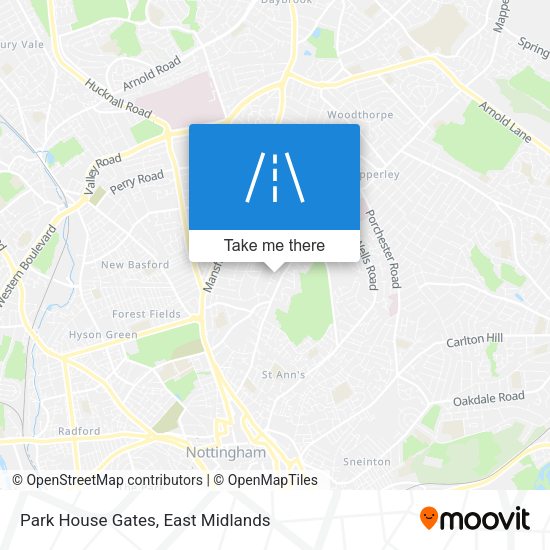 Park House Gates map
