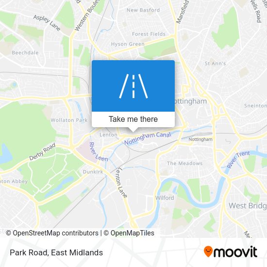 Park Road map