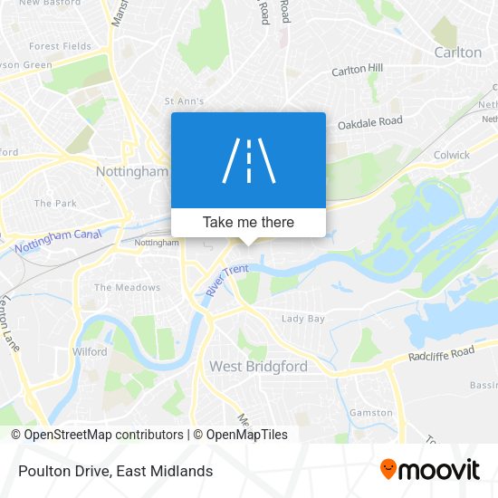 Poulton Drive map