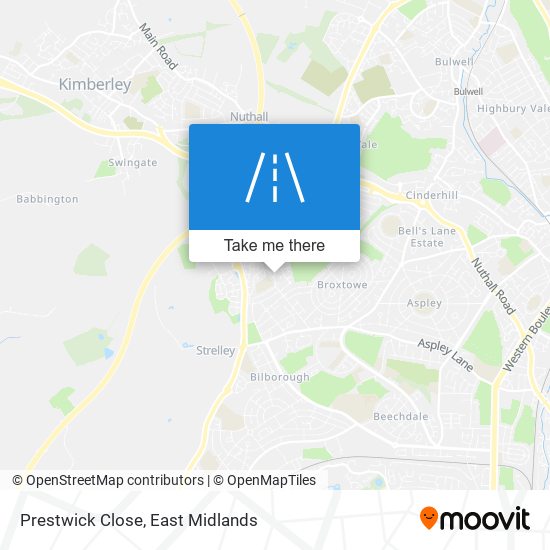 Prestwick Close map