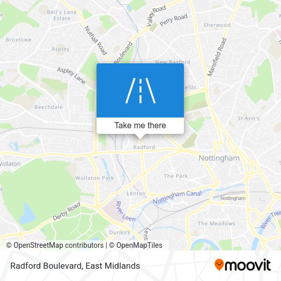 Radford Boulevard map