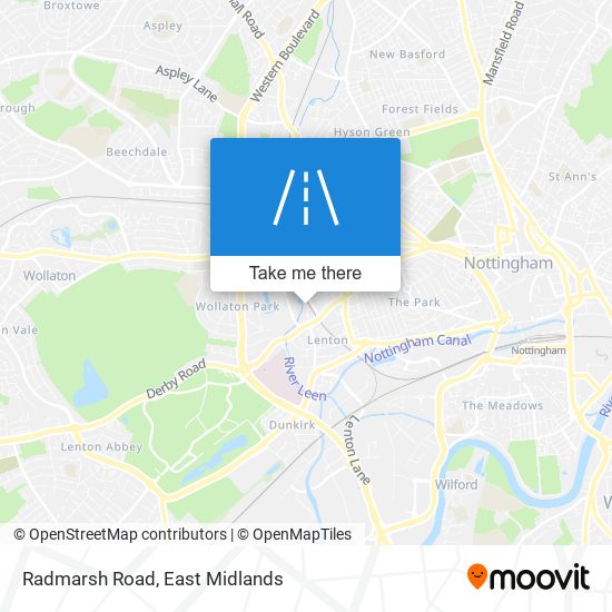 Radmarsh Road map