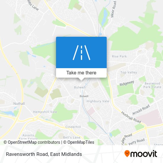 Ravensworth Road map