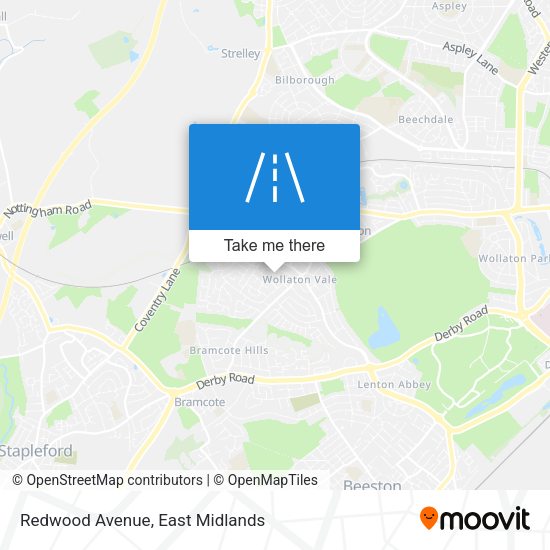 Redwood Avenue map