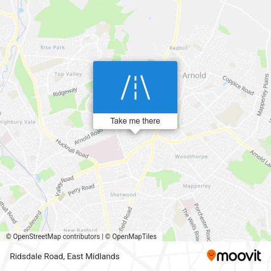 Ridsdale Road map