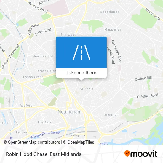 Robin Hood Chase map