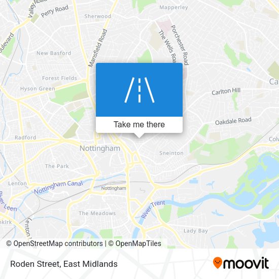 Roden Street map