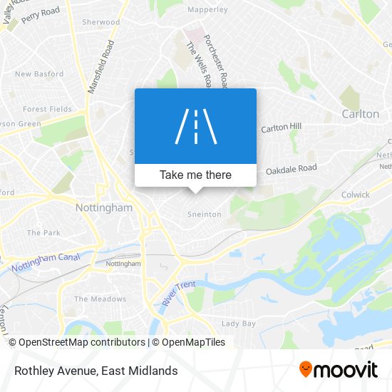 Rothley Avenue map