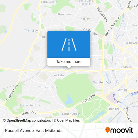 Russell Avenue map