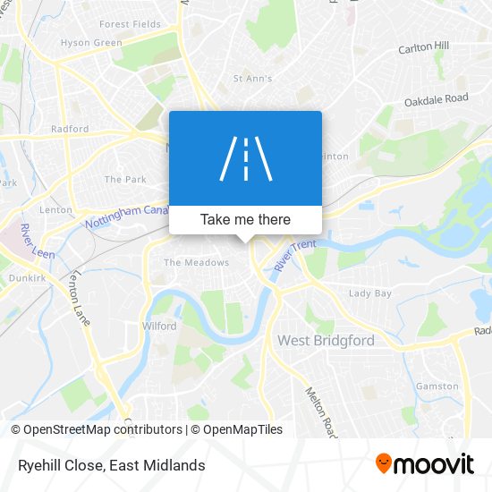 Ryehill Close map