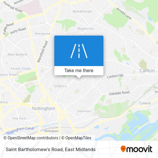 Saint Bartholomew's Road map