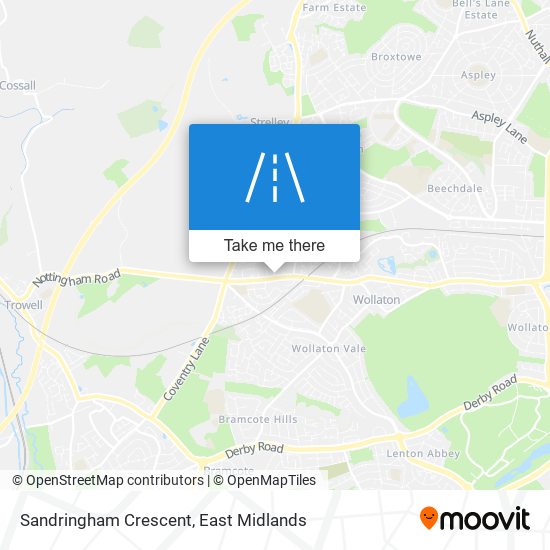 Sandringham Crescent map