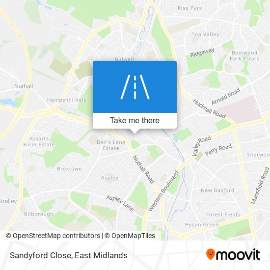 Sandyford Close map