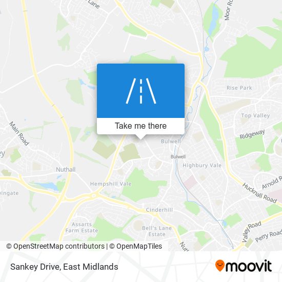 Sankey Drive map