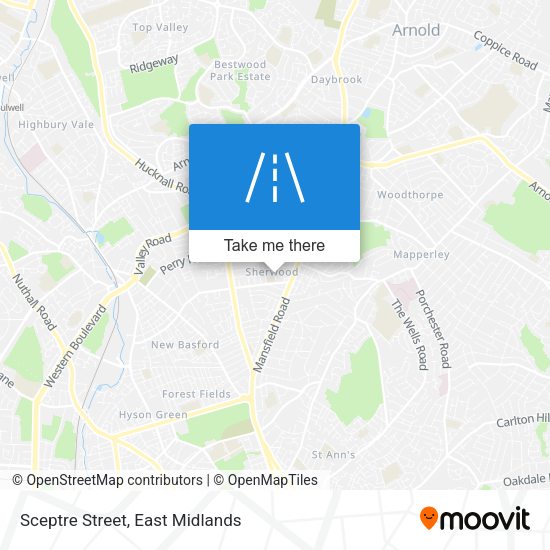 Sceptre Street map