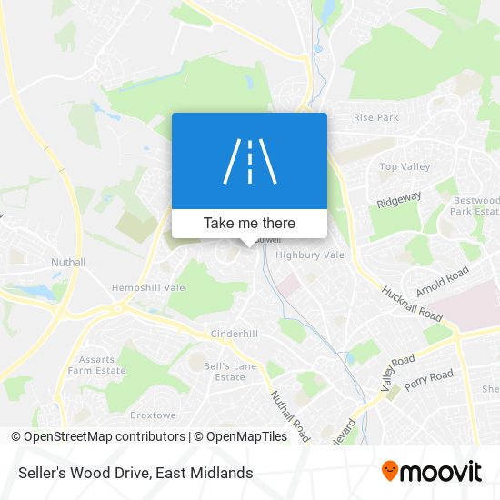 Seller's Wood Drive map