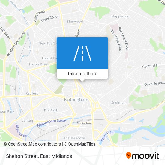 Shelton Street map