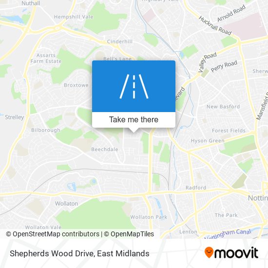 Shepherds Wood Drive map