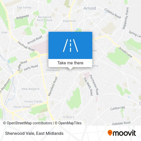Sherwood Vale map