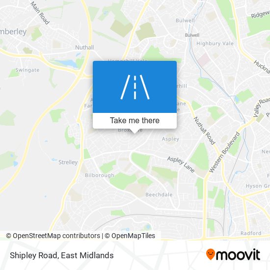 Shipley Road map