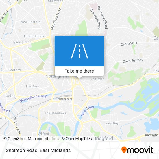 Sneinton Road map