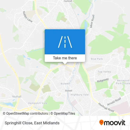 Springhill Close map