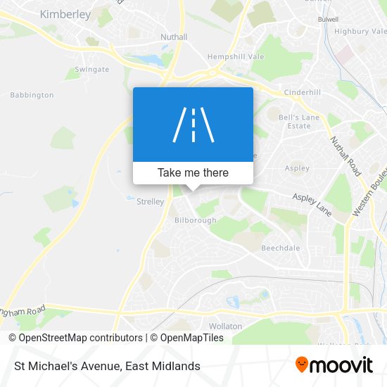St Michael's Avenue map