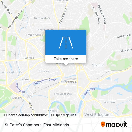 St Peter's Chambers map