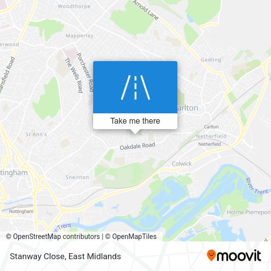 Stanway Close map