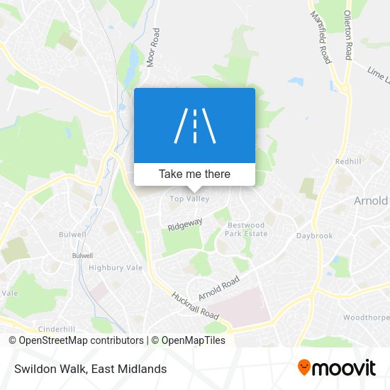 Swildon Walk map