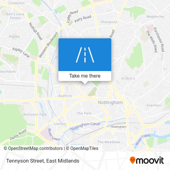 Tennyson Street map