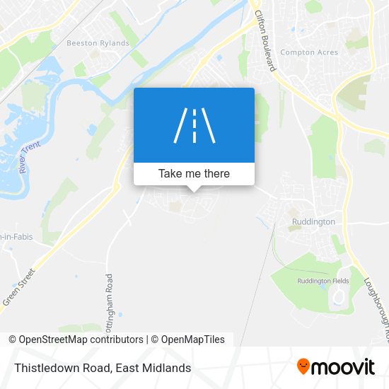 Thistledown Road map