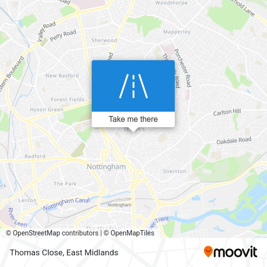Thomas Close map