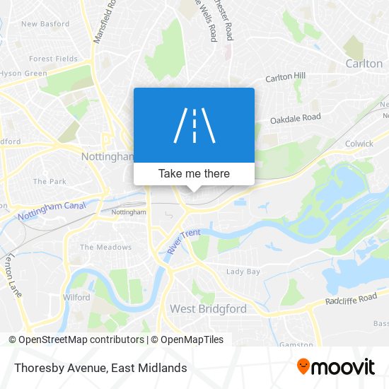 Thoresby Avenue map