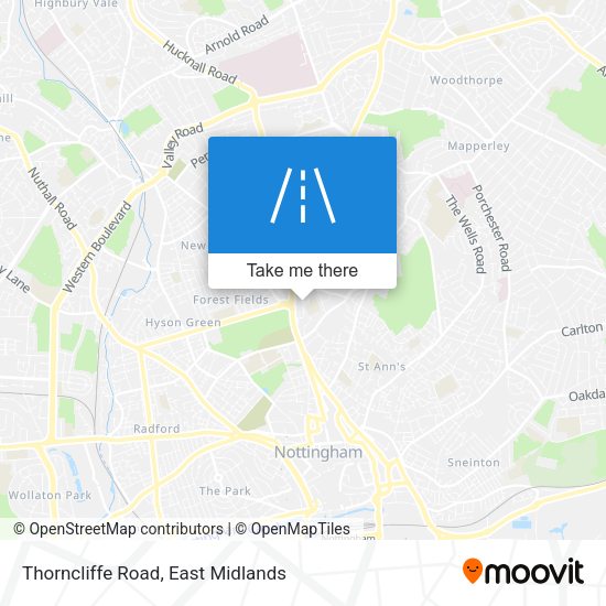 Thorncliffe Road map