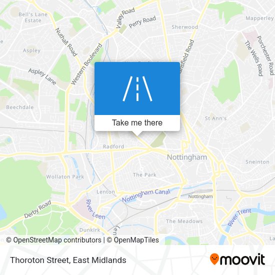 Thoroton Street map