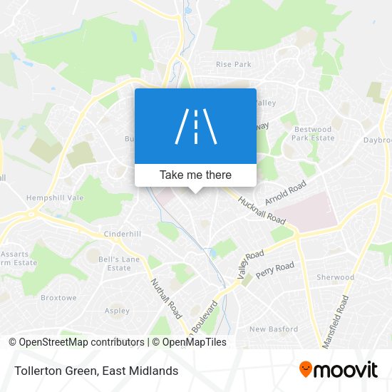 Tollerton Green map